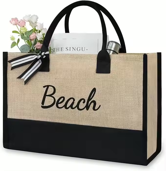 Bolso Yute De Playa Para Mujer